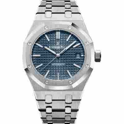 AUDEMARS PIGUET ROYAL OAK 37MM STEEL BLUE DIAL REF: 15450ST.OO.1256ST.01