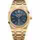 AUDEMARS PIGUET ROYAL OAK 37MM YELLOW GOLD BLUE DIAL REF: 15450BA.OO.1256BA.02