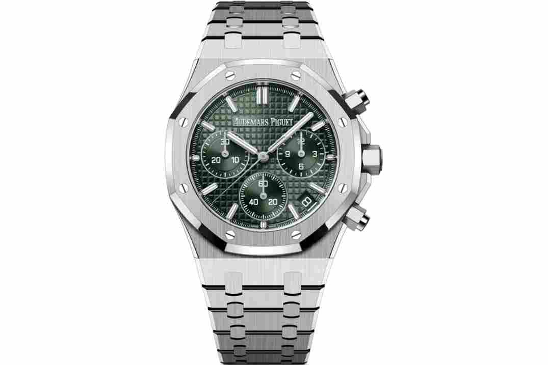 AUDEMARS PIGUET ROYAL OAK 41MM CHRONOGRAPH STEEL GREEN DIAL REF: 26240ST.OO.1320ST.04