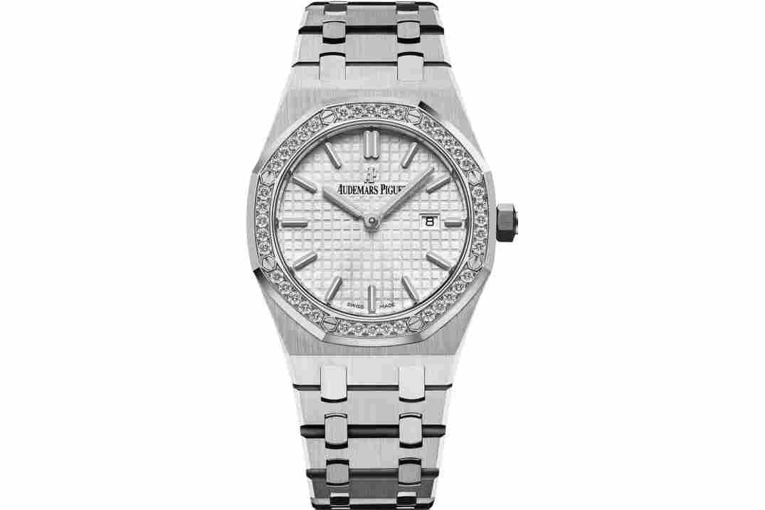 AUDEMARS PIGUET ROYAL OAK LADY 33MM STEEL WHITE DIAL REF: 67651ST.ZZ.1261ST.01