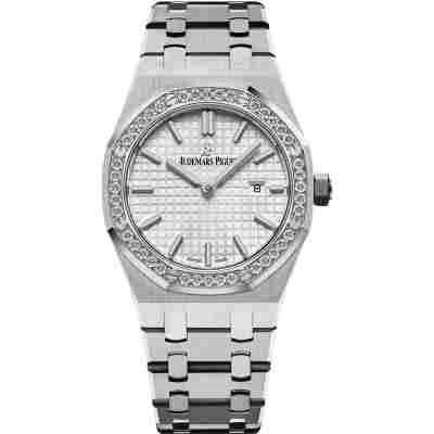 AUDEMARS PIGUET ROYAL OAK LADY 33MM STEEL WHITE DIAL REF: 67651ST.ZZ.1261ST.01