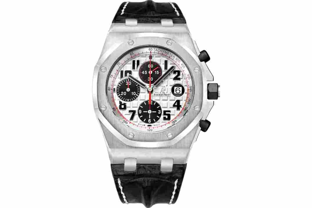 AUDEMARS PIGUET ROYAL OAK OFFSHORE 42MM CHRONOGRAPH PANDA STEEL REF: 26170ST.OO.D101CR.02