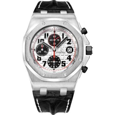 AUDEMARS PIGUET ROYAL OAK OFFSHORE 42MM CHRONOGRAPH PANDA STEEL REF: 26170ST.OO.D101CR.02