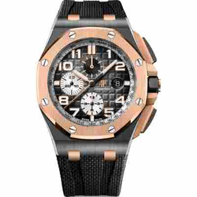 AUDEMARS PIGUET ROYAL OAK OFFSHORE 42MM CHRONOGRAPH ROSE GOLD REF: 26405NR.OO.A002CA.01