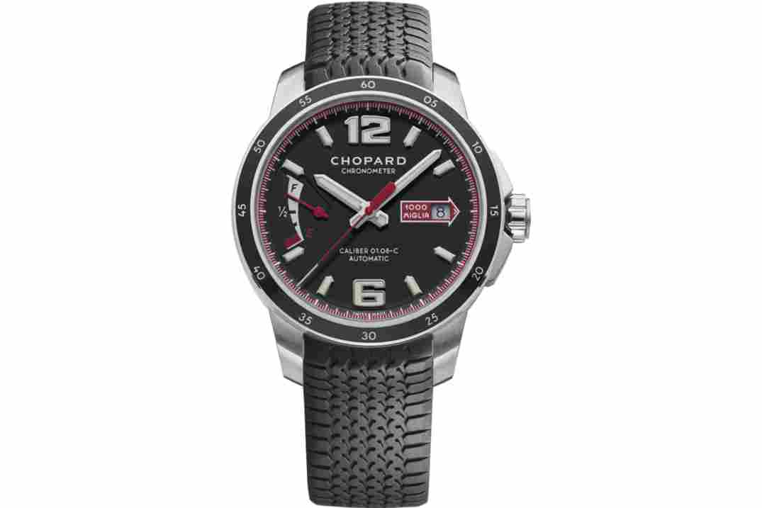 CHOPARD MILLE MIGLIA 44MM STEEL BLACK DIAL AUTOMATC REF: 168566-3001