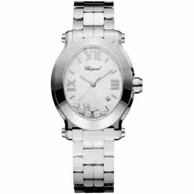 CHOPARD HAPPY SPORT 30MM DIAMONDS STEEL QUARTZ REF: 278546-3003