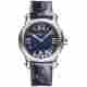 CHOPARD HAPPY SPORT 36MM BLUE DIAMOND DIAL STEEL AUTOMATIC REF: 278559-3008