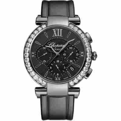 CHOPARD IMPERIALE CHRONOGRAPH 40MM STEEL BLACK DIAL AUTOMATIC REF: 388549/3008