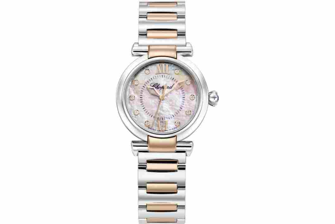 CHOPARD IMPERIALE 36MM ROSE GOLD&STEEL MOP DIAL AUTOMATIC REF: 388563-6014