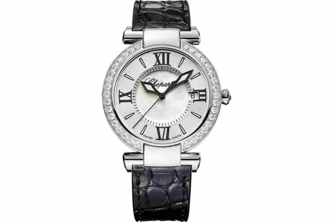 CHOPARD HAPPY SPORT 36MM DIAMOND BEZEL STEEL QUARTZ REF: 388532-3003
