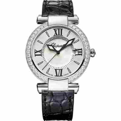 CHOPARD HAPPY SPORT 36MM DIAMOND BEZEL STEEL QUARTZ REF: 388532-3003