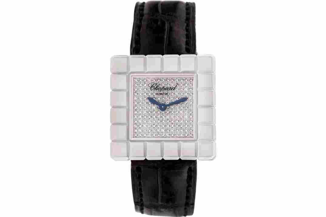 CHOPARD ICE CUBE 25MM WHITE GOLD LADIES WATCH QUARTZ REF: 12/7407