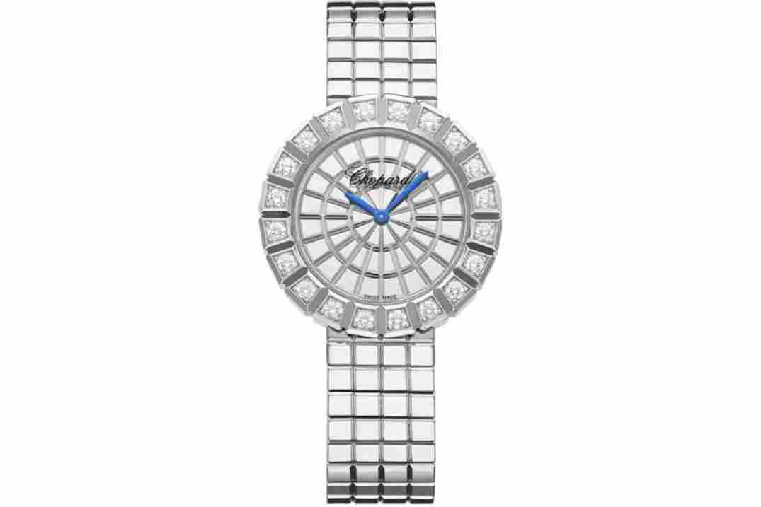 CHOPARD ICE CUBE 36MM WHITE GOLD DIAMOND LADIES WATCH QUARTZ REF: 104015-1001