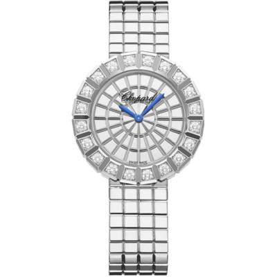 CHOPARD ICE CUBE 36MM WHITE GOLD DIAMOND LADIES WATCH QUARTZ REF: 104015-1001