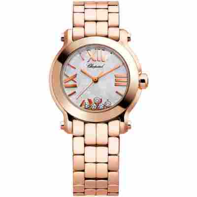 CHOPARD HAPPY HOUR 30MM ROSE GOLD MOP DIAL QUARTZ REF: 274189/5003