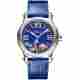 CHOPARD HAPPY HOUR 36MM STEEL BLUE DIAL AUTOMATIC REF: 	278559-3011