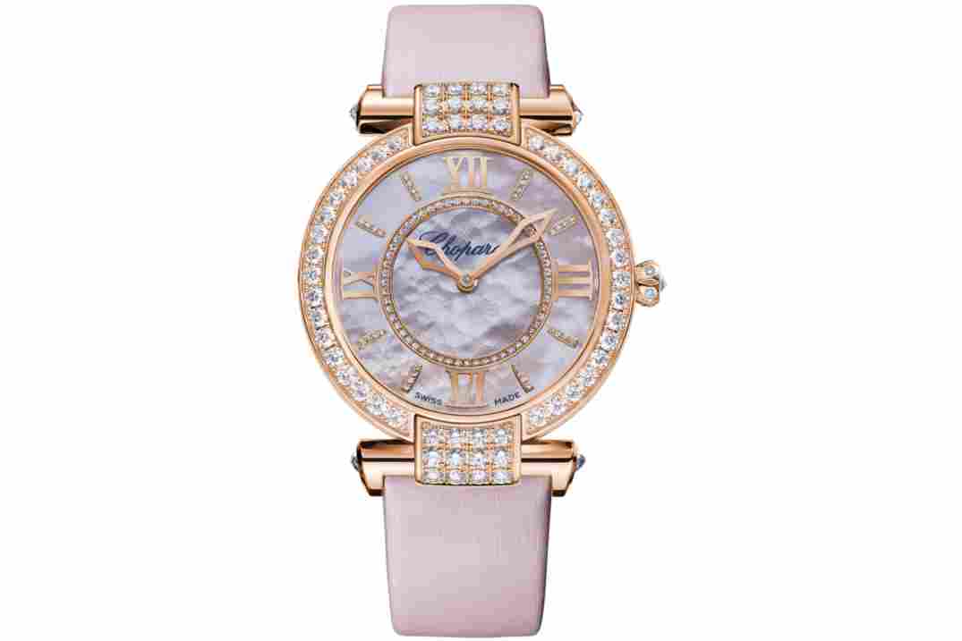 CHOPARD IMPERIALE 36MM ROSE GOLD MOP DIAL DIAMONDS REF: 384242-5006