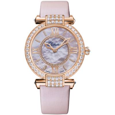 CHOPARD IMPERIALE 36MM ROSE GOLD MOP DIAL DIAMONDS REF: 384242-5006