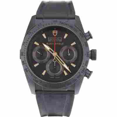 TUDOR FAST RIDER BLACK SHIELD CERAMIC BLACK DIAL 42MM REF: 42000CN