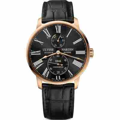 ULYSSE NARDIN MARINE TORPILLEUR 42MM ROSE GOLD AUTOMATIC REF: 1182-310/42