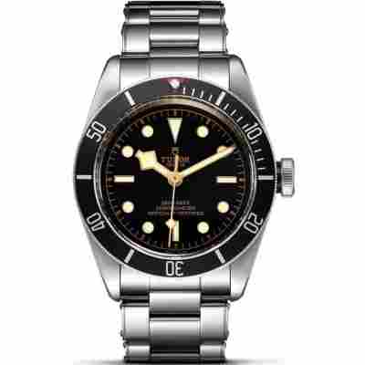 TUDOR BLACK BAY 41MM STAINLESS STEEL MATTE BLACK BEZEL DRIVER WATCH REF: 79230N