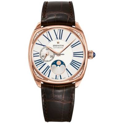 ZENITH STAR MOONPHASE HERITAGE 37MM 18K ROSE GOLD CASE AUTOMATIC REF: 22.1925.692/01.C725