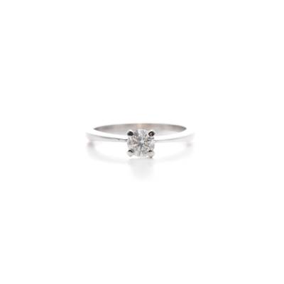 INEL DE LOGODNA DIN AUR ALB 18K CU DIAMANT NATURAL_76761