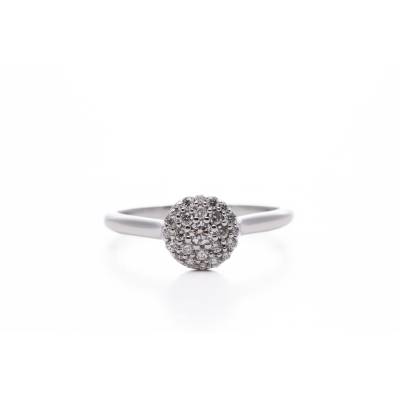 INEL DE LOGODNA DIN AUR ALB 9K CU DIAMANT NATURAL_81102