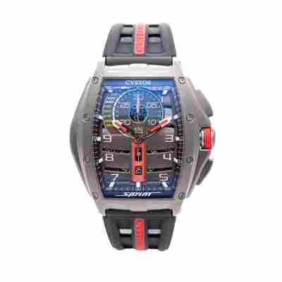 CVSTOS CHALLENGE CHRONO SPRINT TITANIUM 41MM RED LIMITED EDITION 30 PCS REF: B00107.4112001 