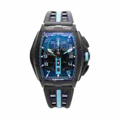 CVSTOS CHALLENGE CHRONO SPRINT TITANIUM 41MM BLUE LIMITED EDITION 30 PCS REF: B00107.4112002 