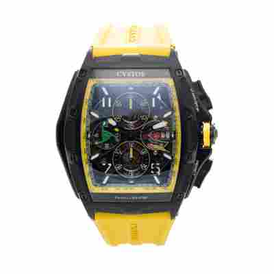 CVSTOS CHALLENGE III CHRONO BLACK STEEL 45MM SKELETONIZED YELLOW REF: B00107.4102001