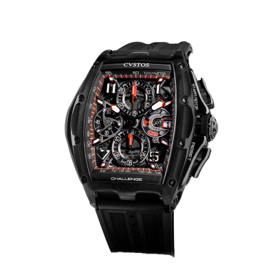 CVSTOS CHRONO BLACK STEEL 41MM BLACK-RED REF: B00107.4102004