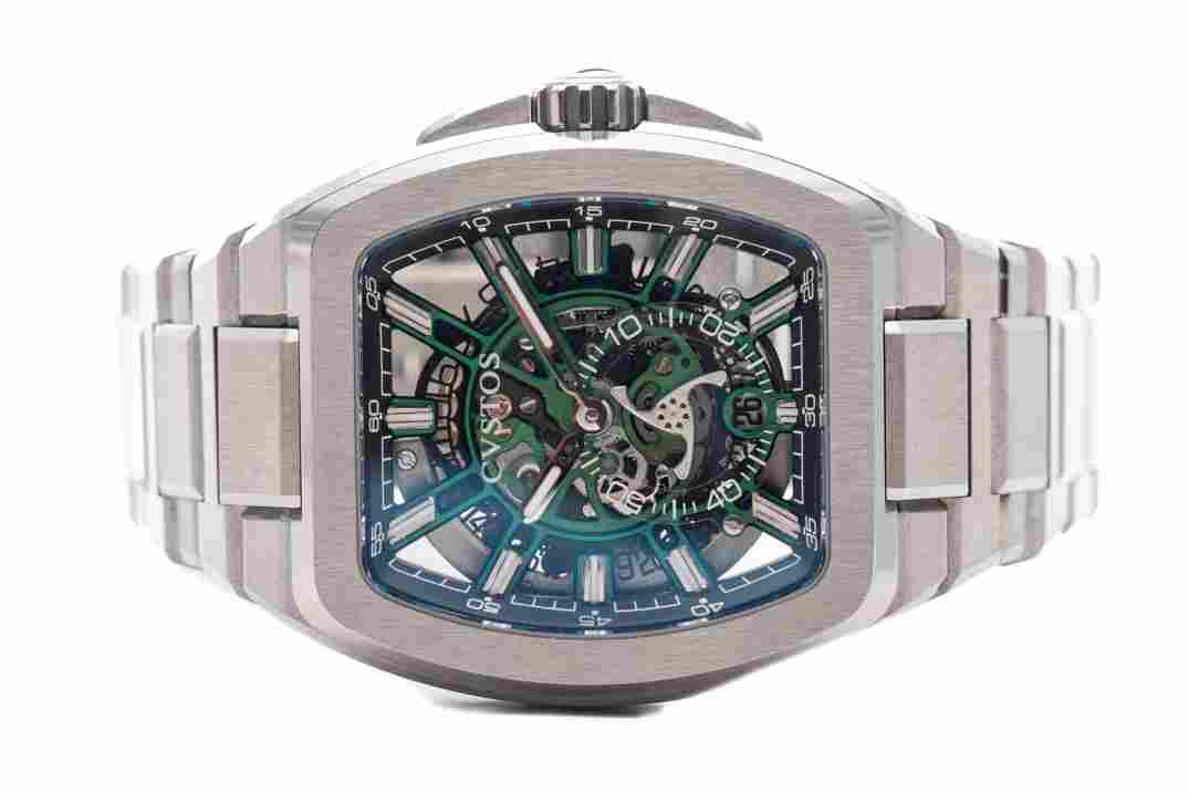 CVSTOS METROPOLITAN 42MM PS TITANIUM SQLT GREEN LIMITED EDITION 200 PIECES REF: F00103.4217001