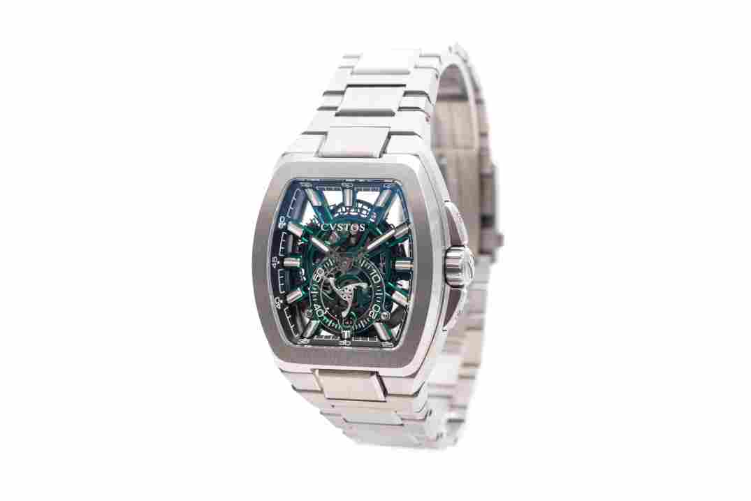 CVSTOS METROPOLITAN 42MM PS TITANIUM SQLT GREEN LIMITED EDITION 200 PIECES REF: F00103.4217001