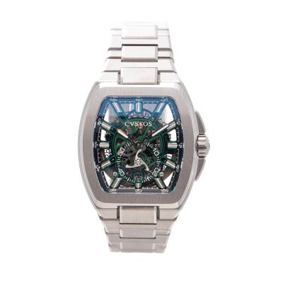 CVSTOS METROPOLITAN 42MM PS TITANIUM SQLT GREEN LIMITED EDITION 200 PIECES REF: F00103.4217001