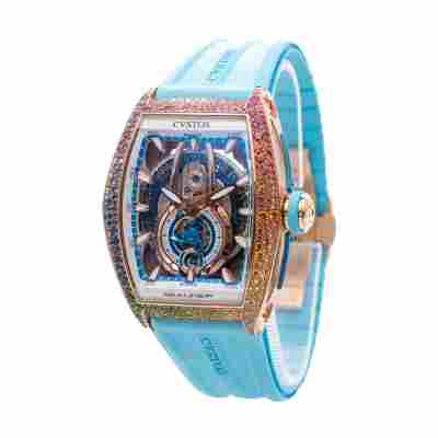 CVSTOS SEALINER PS BICOLOR 5N RED GOLD 41MM RAINBOW SNOW SETTING REF: C00103.4125003