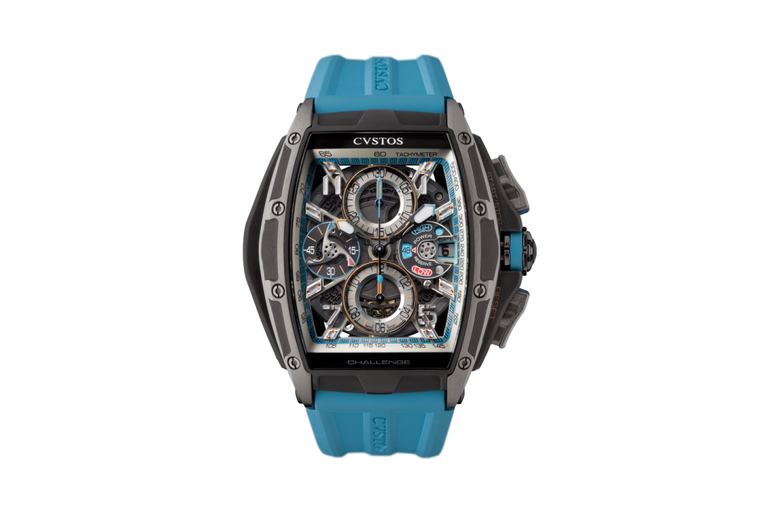 CVSTOS CHALLENGE III CHRONO GREY BRANCARD BLACK TITANIUM 41MM BLACK&BLUE REF: B00107.4176001