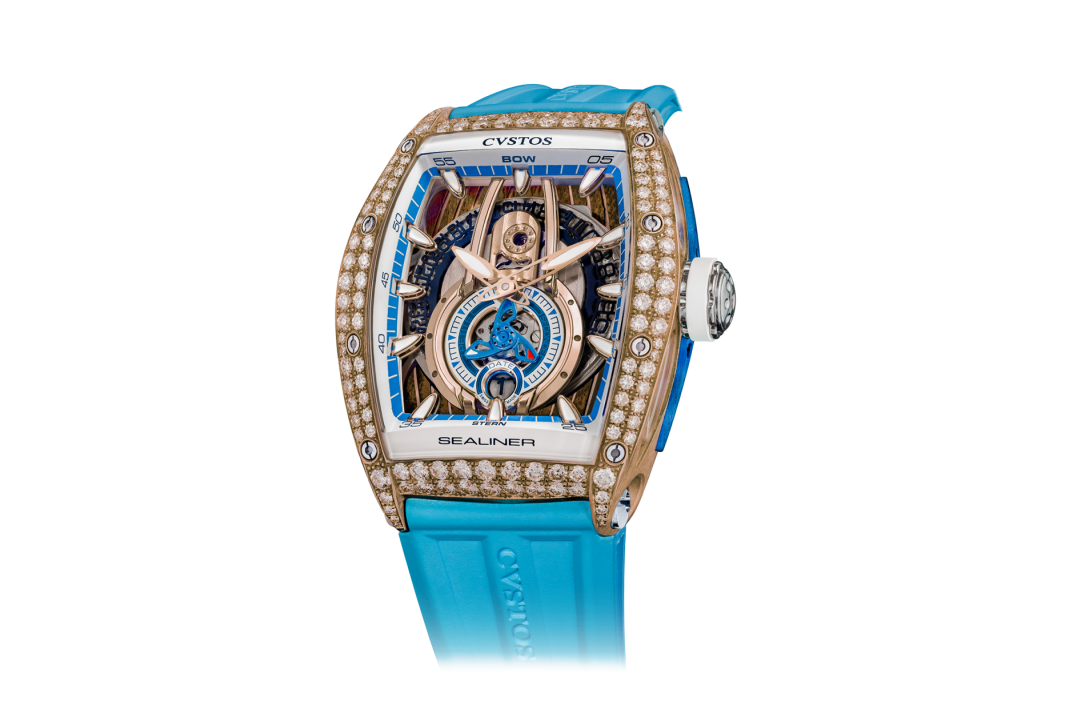 CVSTOS SEALINER PS BICOLOR 5N SKYBLUE 2 ROW DIAMONDS REF: C00103.4125002