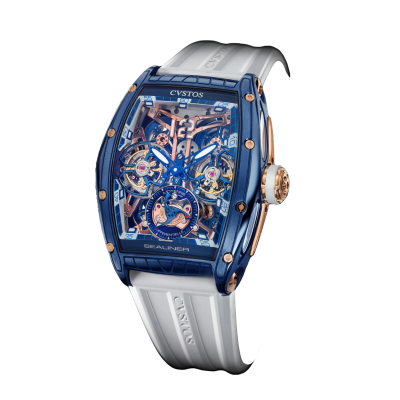 CVSTOS SEALINER DOUBLE TOURBILLON BLUE STEEL 41MM REF: 4