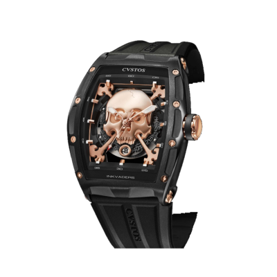 CVSTOS JETLINER II SKULL INKVADERS BLACK STEEL / 5N  41MM REF: A10101.4105001