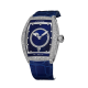 CVSTOS RE-BELLE MOON STEEL / DIAMOND SNOW SETTING BLUE AVENTURINE 36MM REF: D00109.3603001