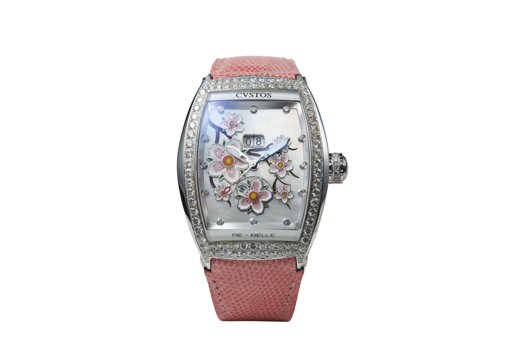 CVSTOS RE-BELLE SAKURA STEEL/ DIAMOND 1 ROW WHITE MOP 36MM REF: D00108.3600001