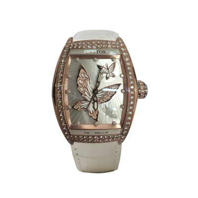 CVSTOS RE-BELLE 36MM PAPILLON 5N RED GOLD BUTTERFLY WHITE MOP REF: D00101.3628003