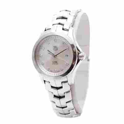 TAG HEUER LINK LADY 27MM QUARTZ STAINLESS STEEL FULL SET REF: WJF1317.BA0572