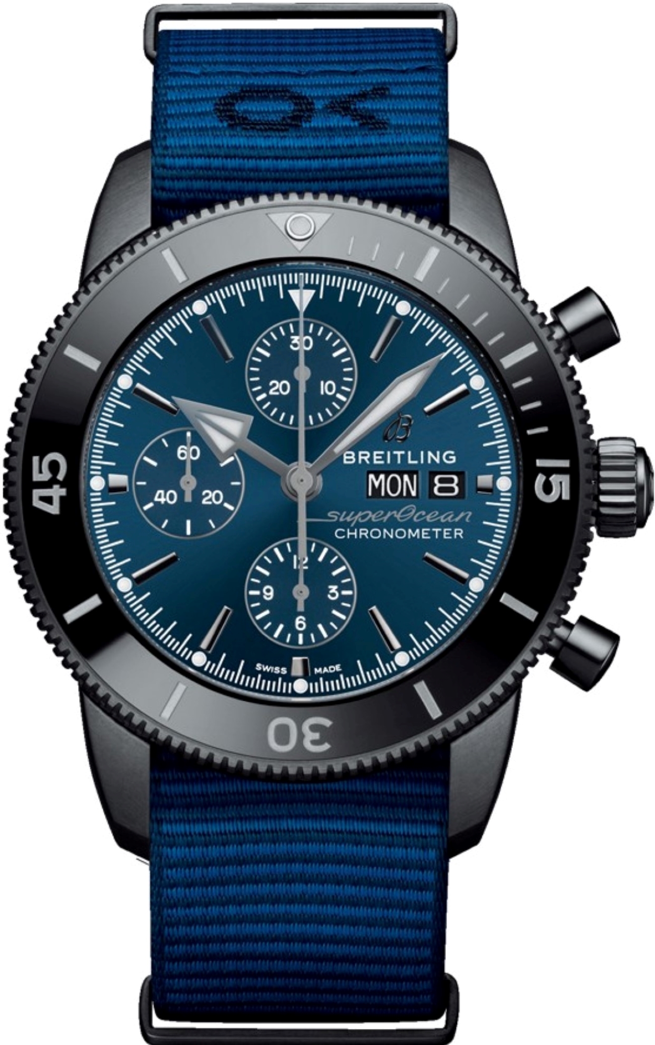 BREITLING SUPEROCEAN HERITAGE II  CHRONOGRAPH 44MM REF:	M133132A1C1W1