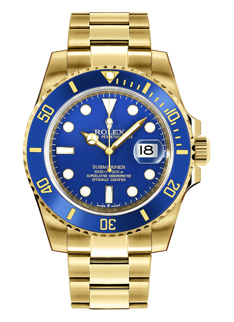 ROLEX SUBMARINER DATE YELLOW GOLD AUTOMATIC 41MM REF: 126618LB