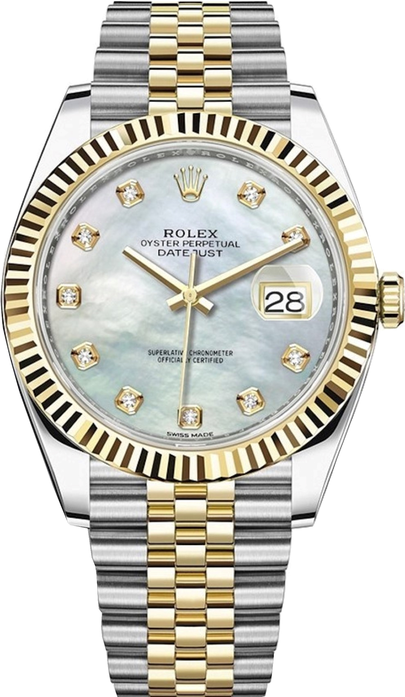 ROLEX DATEJUST TWO TONE YELLOW GOLD&STEEL 41MM REF: 126333