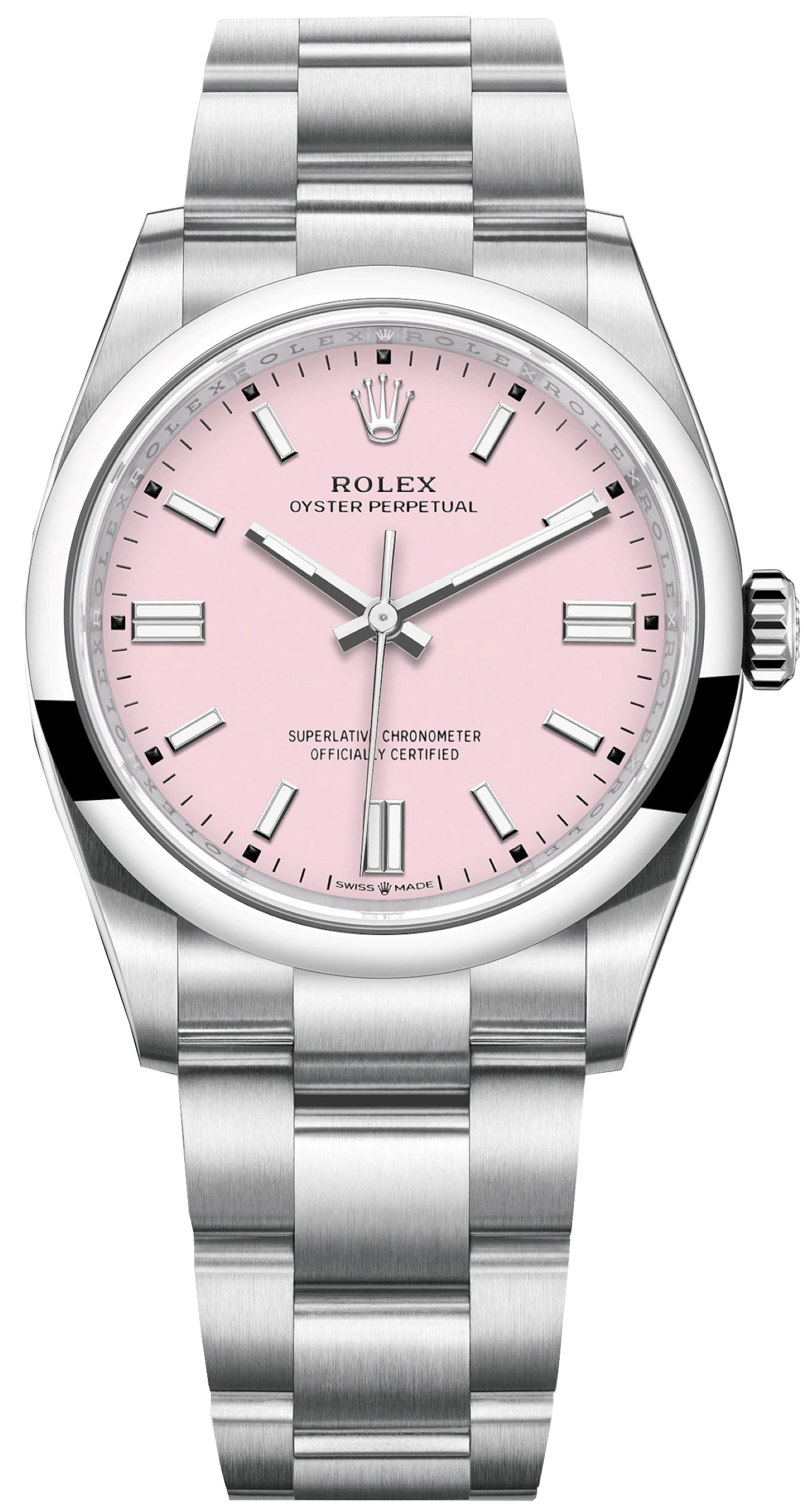 ROYAL OYSTER PERPETUAL PINK DIAL 36MM REF: 126000