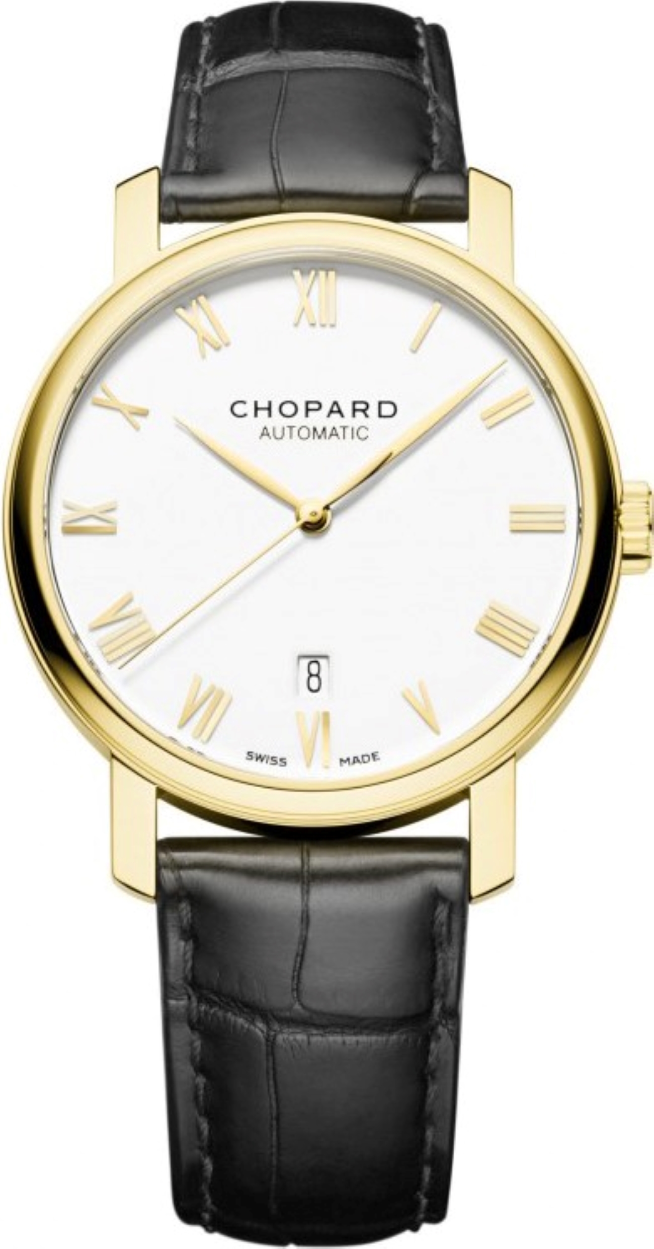 CHOPARD CLASSIC 40MM YELLOW GOLD WHITE DIAL AUTOMATIC REF: 161278-0001