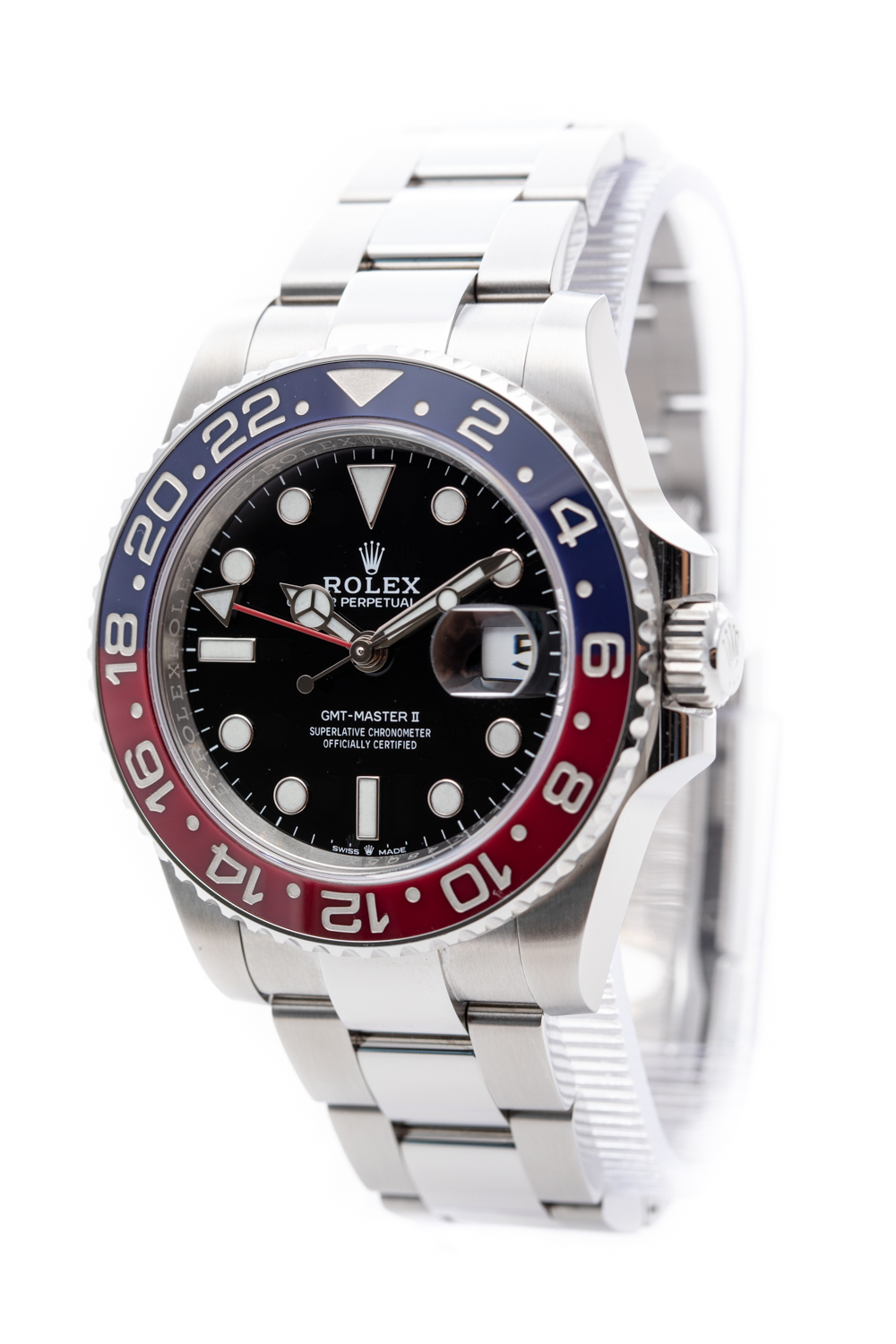 ROLEX GMT MASTER II 40MM 'PEPSI' OYSTER BAND BOX&PAPERS 2022 REF: 126710BLRO
